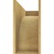Ekena Millwork 12"W x 36"D x 24"H Classic Stockport Rough Cedar Woodgrain TimberThane Corbel, Primed Tan CORUR12X36X24STORCPR - alternate 4
